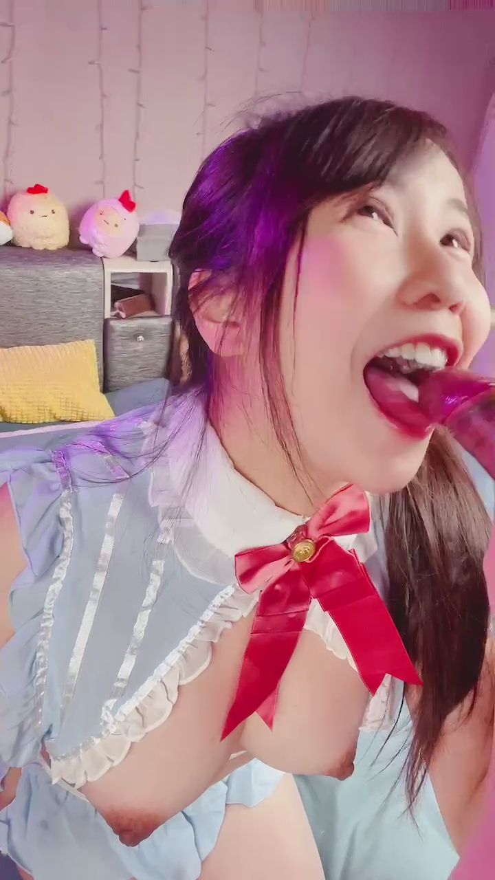 mumuq : 女僕沐沐到府清潔你的肉Ｘ #裸體圍裙 #口交 #NakedApron #BlowJob
