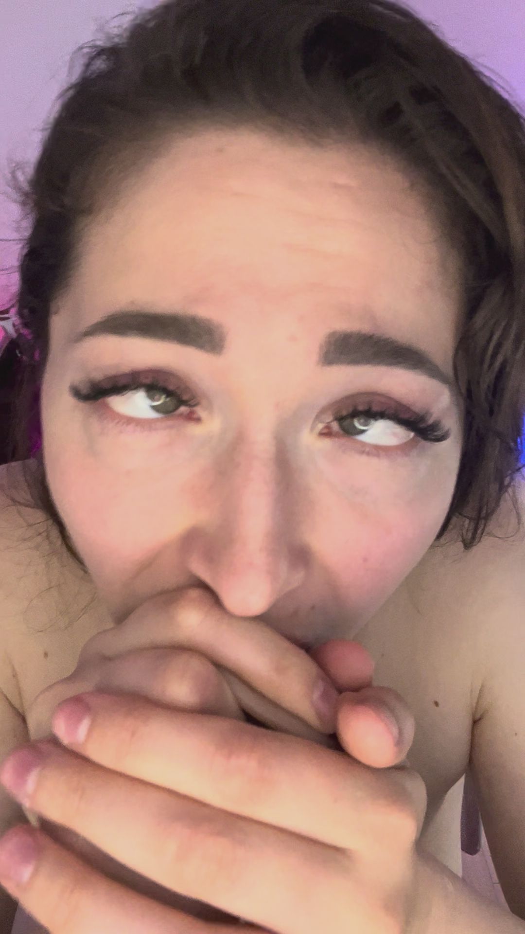 brillianna : sloppy suck 😛 spit on tits