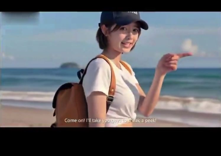  : #AI生成 陽光 沙灘  美少女💕