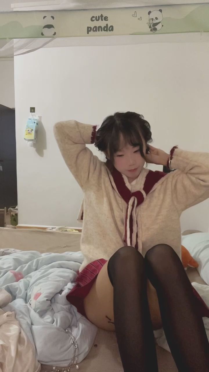 skyvivi3 : 這個雙馬尾造型你們喜歡嗎？💕 #雙馬尾 #賣萌 #女友感