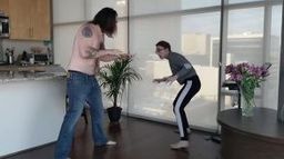 s*********s : It's Sammy's job to make sure her boss gets his papers signed, at any cost necessary. Once she brings her victim to the ground, she places her bare feet on his chest and makes him sign.