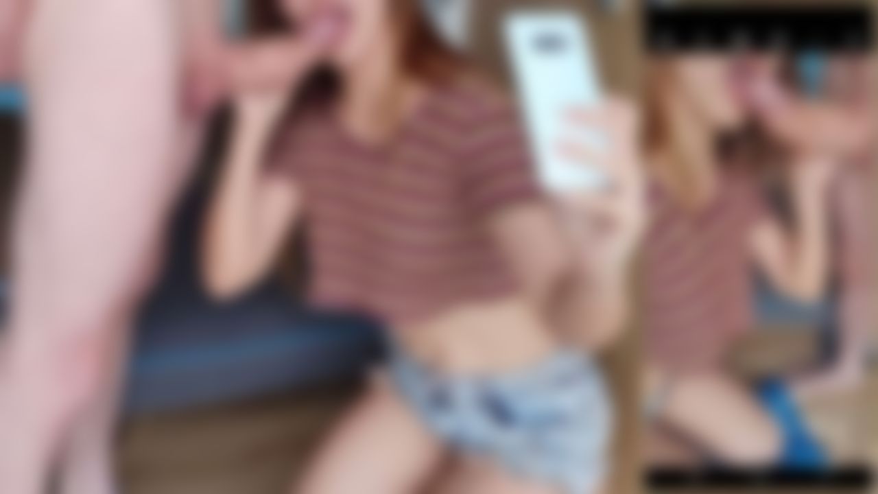 chloexjake : 女孩用手機自拍，同時拍了白人屌. She likes his big cock and wants to take photos to send to her friends. She snaps some photos with her cellphone, then takes a video while jerking the cock, then takes some selfie photos and videos while sucking it. The man enjoys it because she is giving pleasure to his cock while taking the photos. At the end she gets horny and takes off her top, showing her very firm boobs. She finishes him with jerking his cock until he shoots a big load of cum on her boobs. 她被外籍男子射在胸部. Finally, she keeps rubbing even after he cums, giving some post-orgasm torture on his sensitive cock.