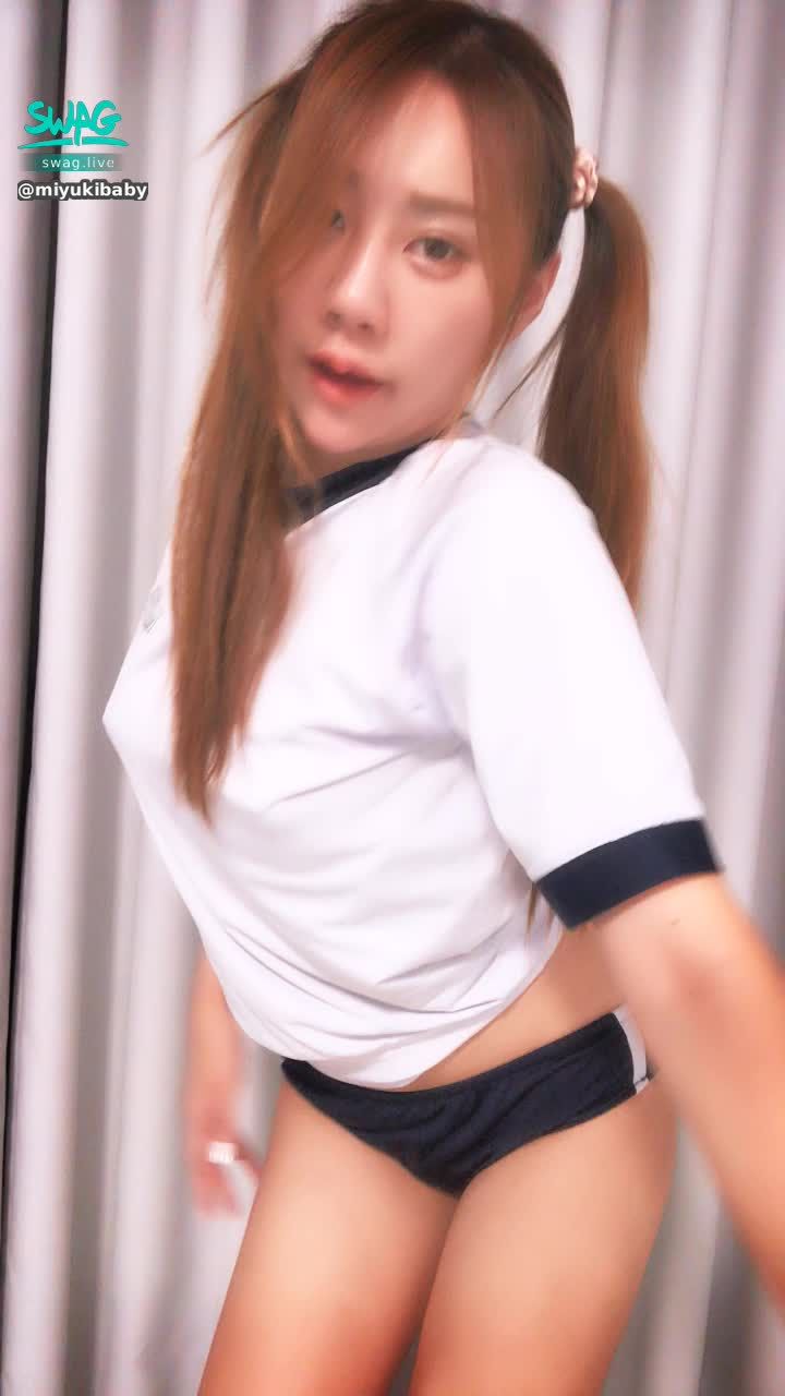 miyukibaby : 🔥雙馬尾🔥🈲正面騷舞誘惑😈❤️💋💦