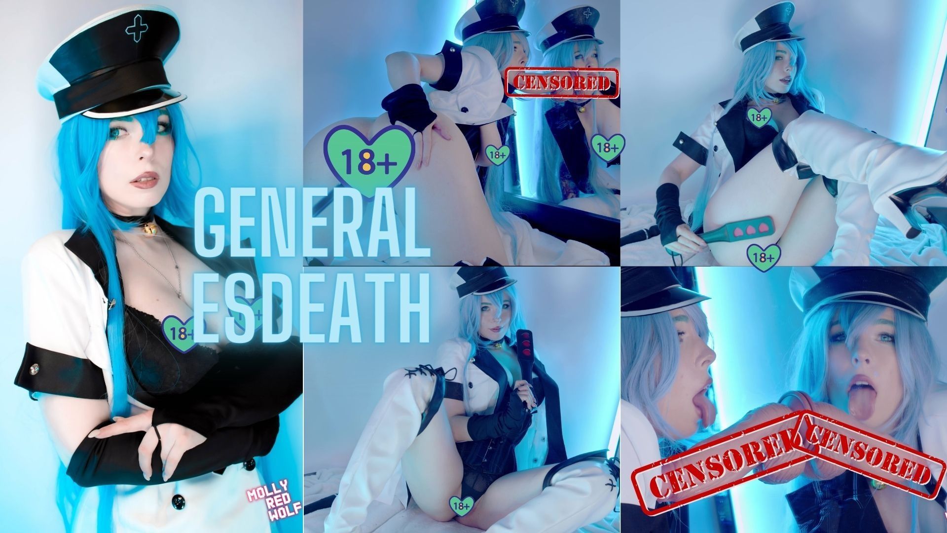 mollyredwolf : General Esdeath Takes on a Huge Cock - MollyRedWolf