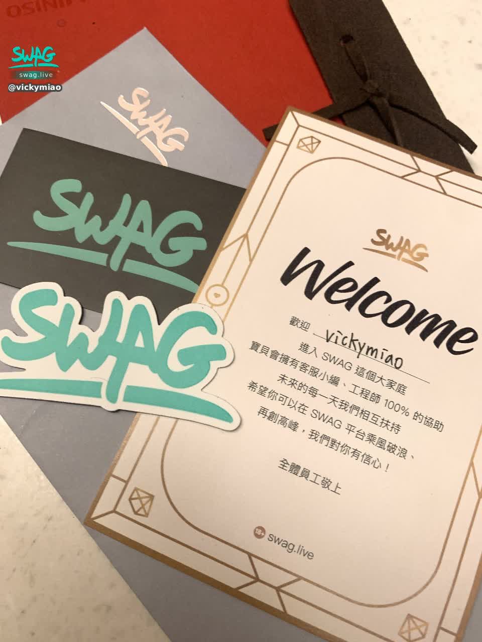 vickymiao : Received a welcome letter from SWAG
feel a little sweet ❤️
In the future, everyone should take care of @vickymiao little sister