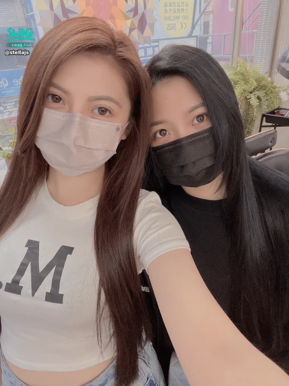  : 跟妹妹一起染了頭髮😎😎意外的 大家都說好看耶🥳
#葡萄 #日常 #生活 #染髮