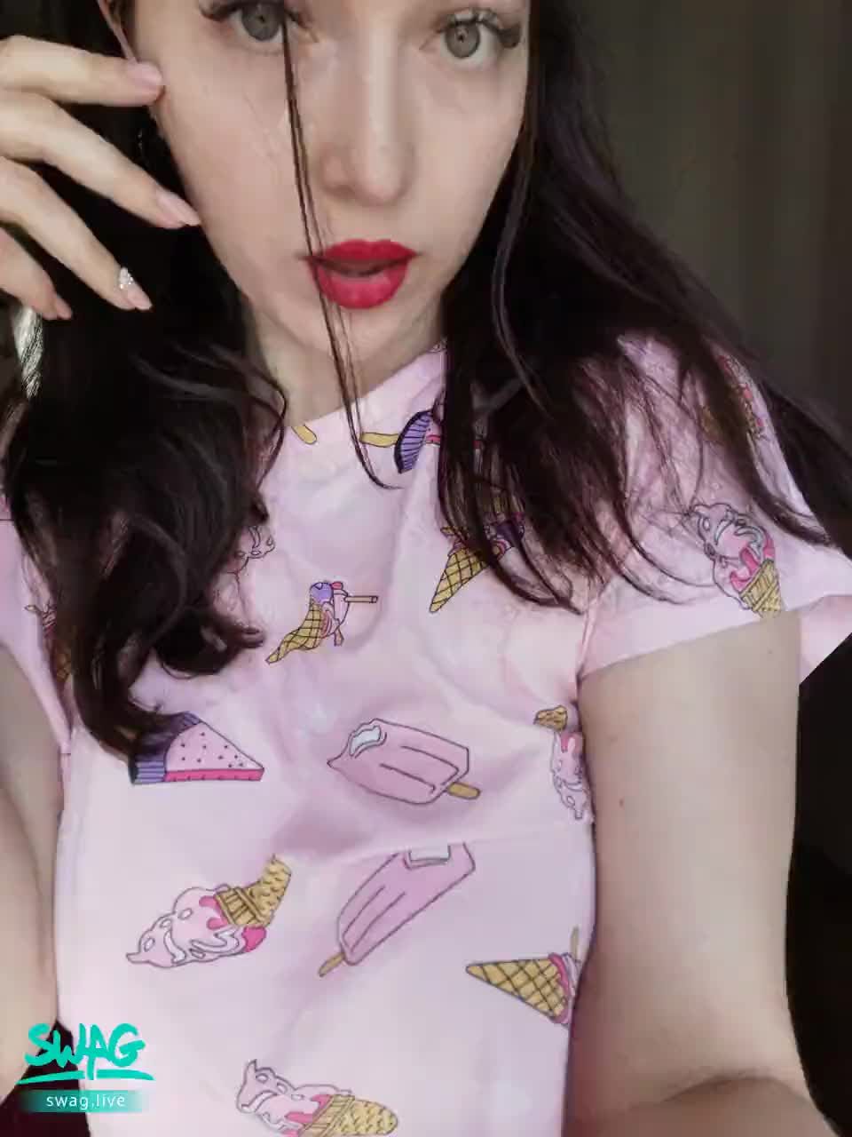 brillianna : baby in pink pajamas / ahegao / boobs / pink nipples