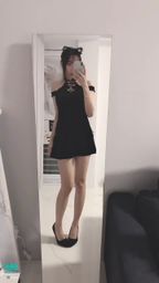 miyukibaby : 💢鏡子前看全身💢露出長長美腿穿高跟鞋👠喜歡嗎？☺️👅