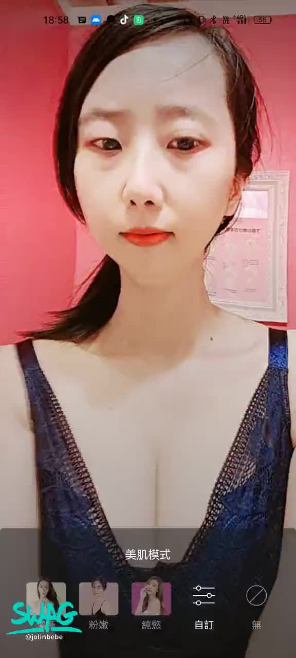 jolinbebe : 蕾絲性感爆G奶 噴射