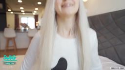 eva_elfie : Little cute ghostie takes it deep in her tight pussy and gets cum covered