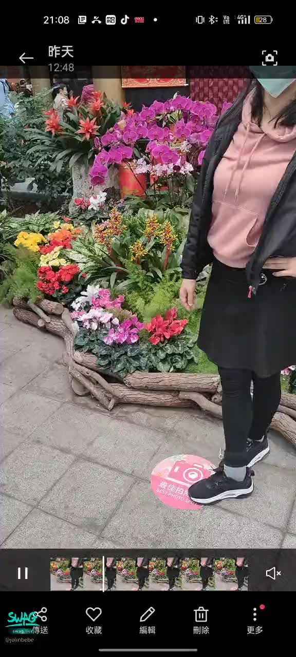 jolinbebe : 花真美。心情好。