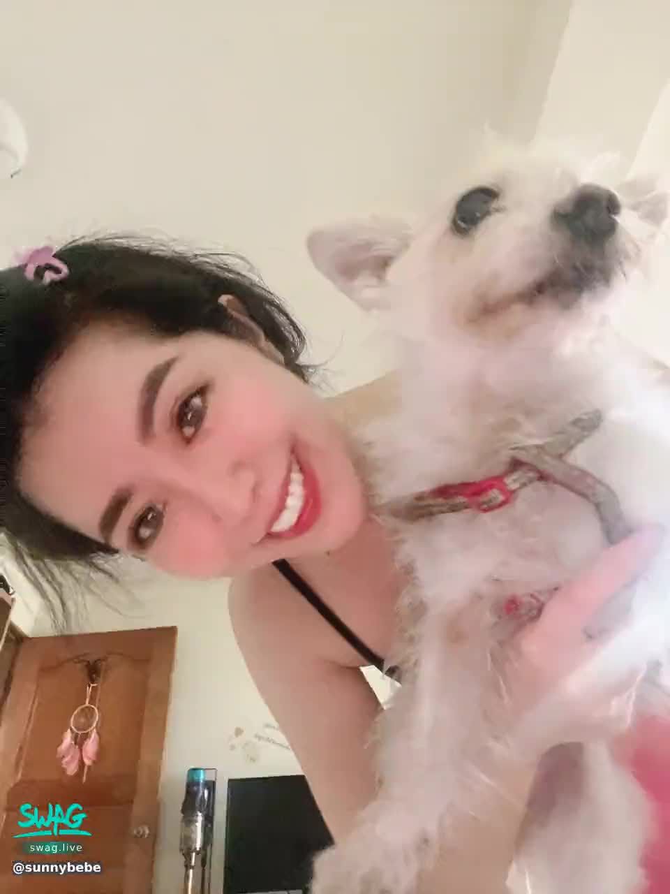 sunnybebe : 如果今天當我狗狗男友可以嗎 ？
私訊我可以得到520女友專屬影片❤️❤️❤️