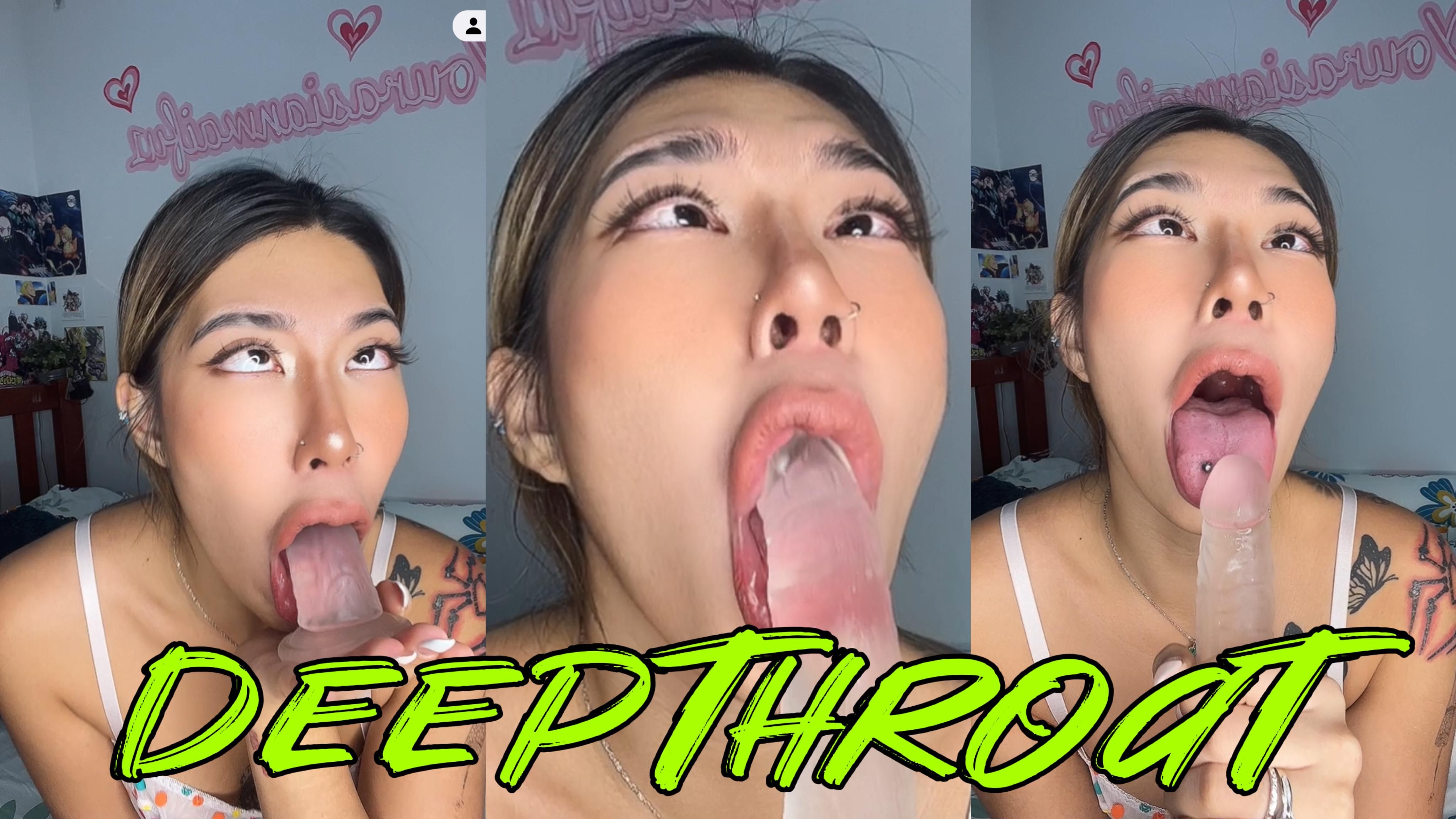 chocolatedumpling : POV: Let’s make Eye Contact while I Deep Throat Your Big Cock