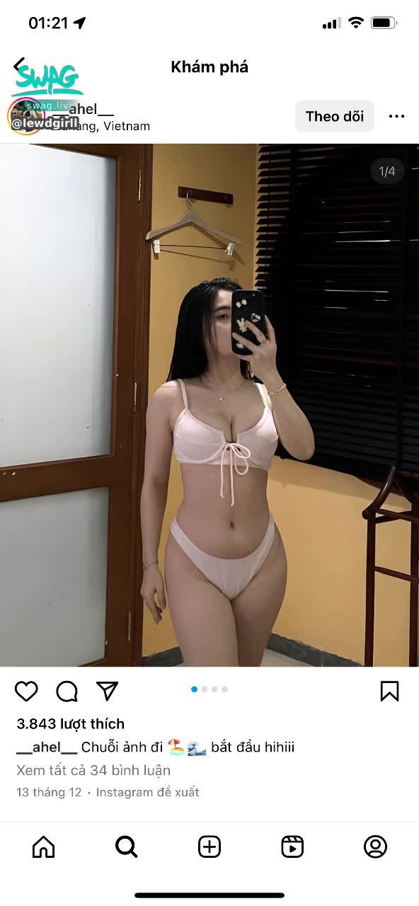 lewdgirll : bikini hồng👙