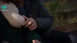 fatfatgirl18 : 🙈 🙉 🙊露出,老公摸奶
