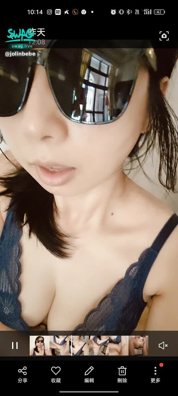 jolinbebe : 蕾絲騷f奶誘惑大gg 哥
