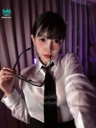 : Black silk OL photos