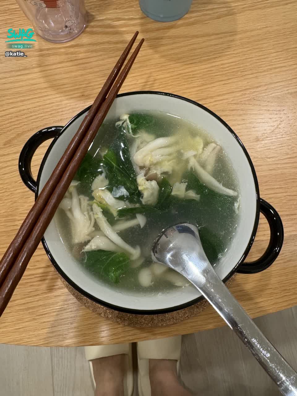 katie_ : 自己做🥄蔬菜蛋花湯