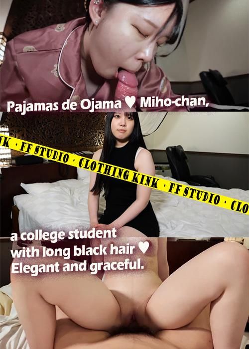 h_jap_sluts : Pajamas de Ojama ♥ Miho, a college student with long black hair ♥