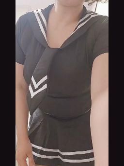  : 試穿 #情趣內衣 #情趣睡衣 #水手服 黑色 喜歡我穿哪一套呢？