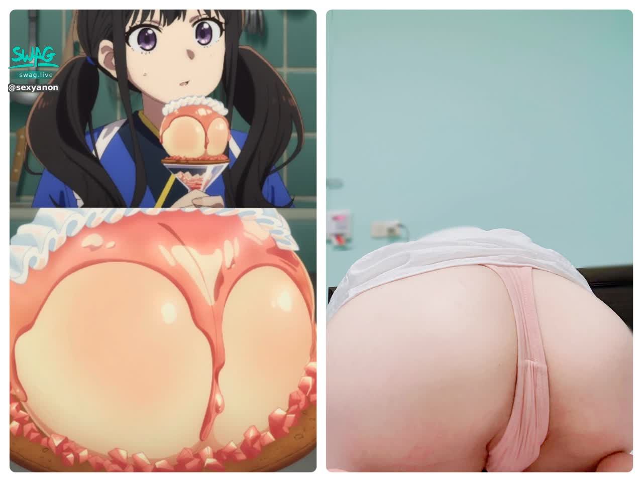 sexyanon : 這算cosplay嗎？  Babe想吃左邊還右邊？