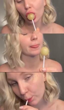 olyablondegirl : I love to suck (lolipop) 😈