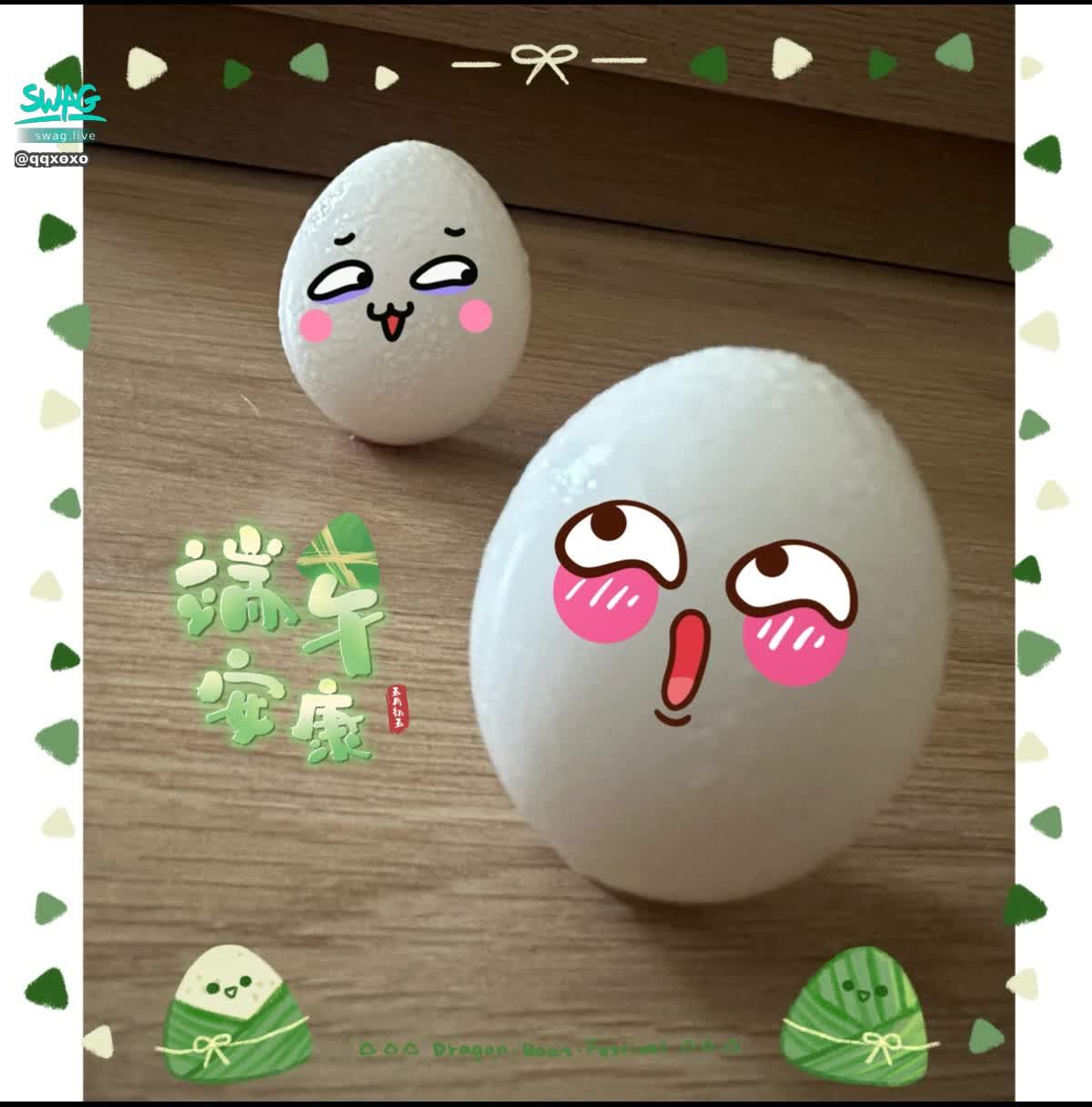qqxoxo : 🫶🏻端午安康💜今天有立蛋蛋嗎？😜