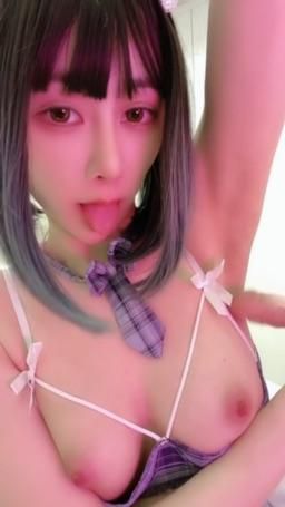 miyukibaby : 💜 Adult 🔞 Uniform temptation 💜 The solution to underarm control 💦 I want to cum in my big tits 🥛 Under the armpit!