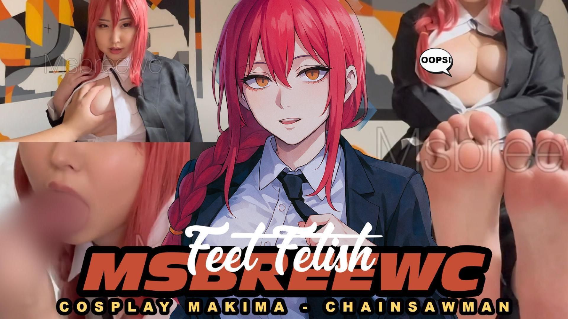 xmsbreewc : MAKIMA COSPLAY - Foot Fetish