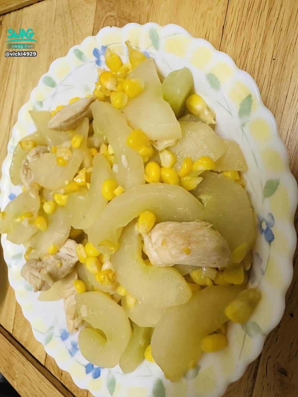 vicki4929 : 自己煮一道Babe減脂餐😝