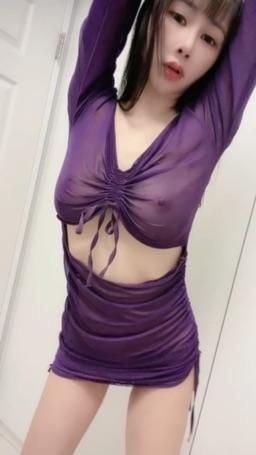 miyukibaby : 解鎖紫薄紗洋裝💜隨機2部按讚回覆完成送隱藏版脫衣全裸福利🙈🎁💋