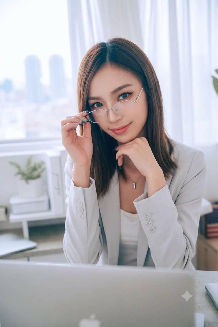  : 白襯衫裡的黑色蕾絲秘密🖤 這樣滿意了嗎？👀✨ #蕾絲內衣 #性感穿搭 #制服誘惑 #微熱