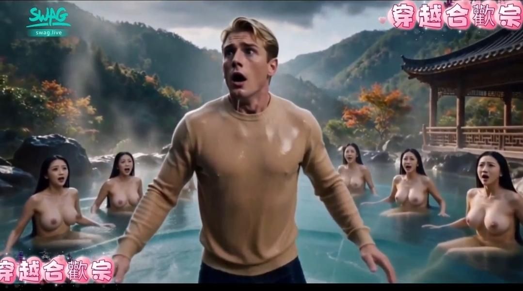  : (AI生成短劇)老外坐飛機穿越到合歡宗，竟然被仙子要求當男寵，開起的修幹的故事