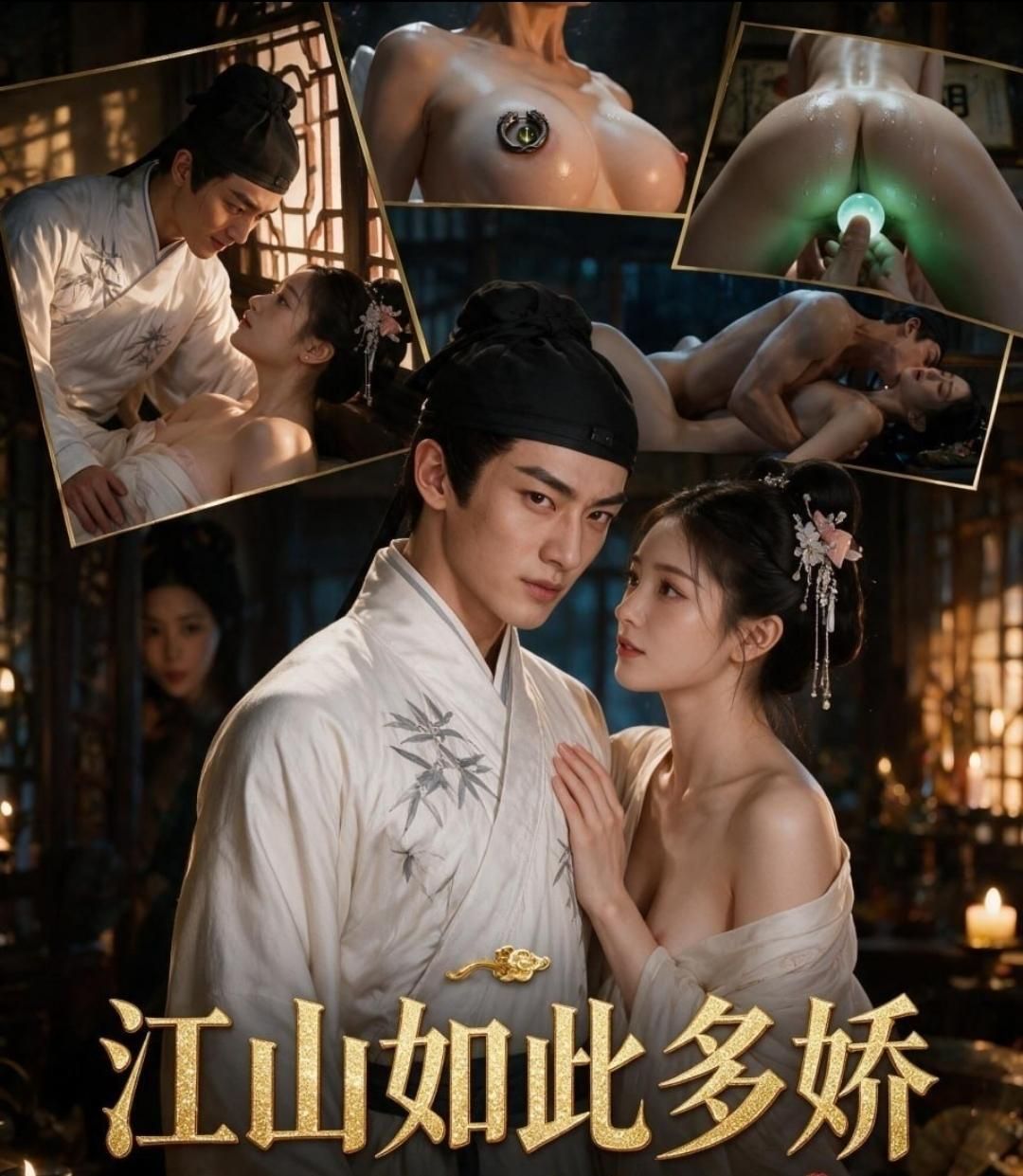  : 江南如此多嬌序：男主王自带“抖陰穿越系统”和霸道神屌，顶硬天新科解元名頭，夜明珠塞抖陰名器，肏爆千金。名門黑道血雨腥風，他一步步吞下绝色名器(AI生成)